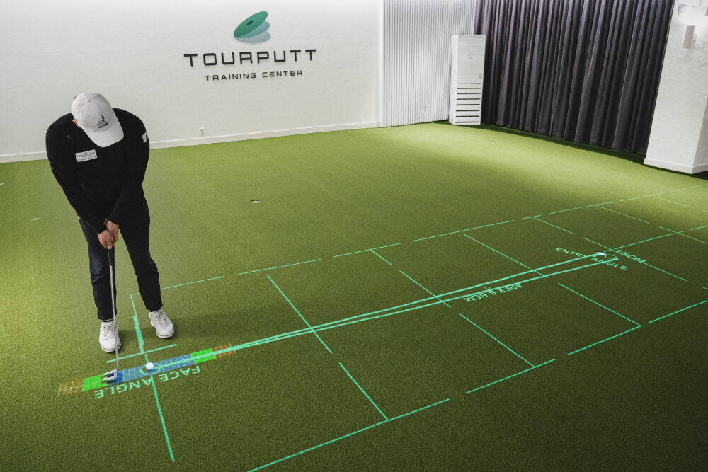 TourPutt training center putting green